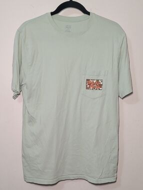 Pardy Hardy Short Sleeve Duck Tee Green Camo Gorpcore Outdoor Cotton Mens Size M